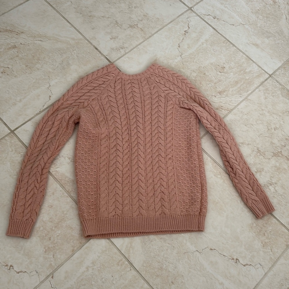 Forever 21 Peach Cable Knit Sweater - Picture 2 of 2